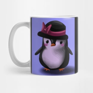 Penguin with Cute Pink Hat Mug